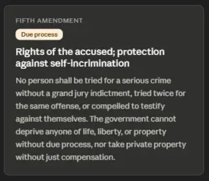 fifth amendment