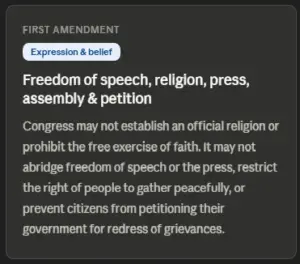 first amendment
