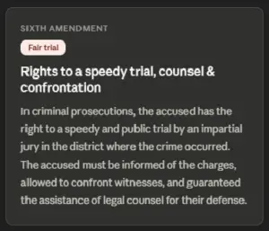 sixth amendment